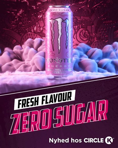 205 reactions · 18 shares | Nyhed!  Monster Ultra Strawberry er landet!  En intens og forfriskende jordbærsmag. Sød, syrlig og sukkerfri – den perfekte energidrik til dig, der vil have det hele.  Prøv den i dag hos Circle K! | Circle K Danmark | Facebook