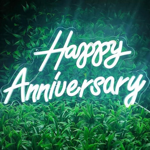 Custom Wedding Anniversary Neon Sign, Personalized LED Name & Date Light, Romantic Couple Wall Decor - Etsy