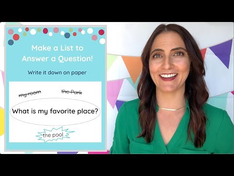 Make a List (Writing Mini Lesson)