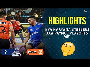 Pro Kabaddi League 9 Highlights M108 | Haryana Steelers Vs U Mumba | PKL 9 highlights