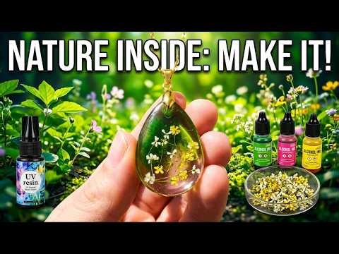 Transform Dried Flowers into Gorgeous Resin Necklaces