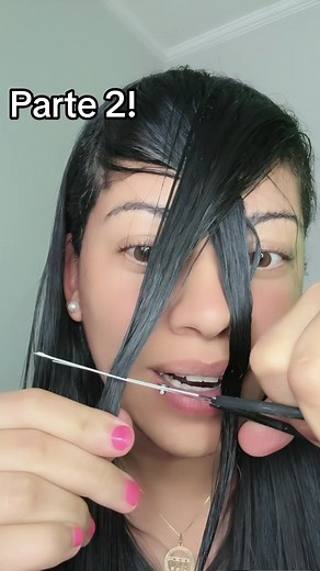 Cute Curtain Bangs Haircut Transformation