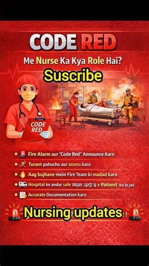 CODE RED 🚨 | Fire Emergency me Nurse ka Life-Saving Role”