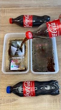 Samsung Galaxy S24 Ultra vs iPhone 15 Pro Max COCA COLA FREEZE Test! 24 Hours! WOW!