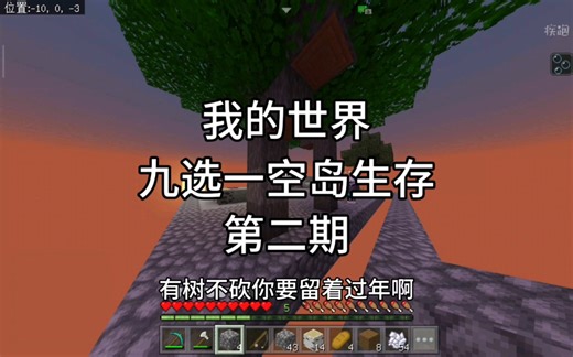 第2集｜我的世界九选一空岛生存，空岛迎来黑奴成员奶油，建造植树场！ #我的世界 #我的世界随机空岛生存 #我的世界空岛生存
