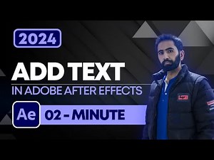 How to Add Text Adobe After Effects 2024 | Adobe After Effects Tutorials | Any Motion Pro
