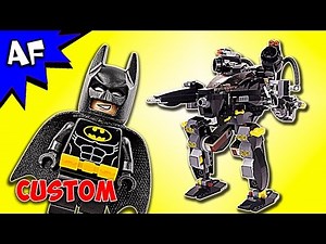 Custom Lego Batman Movie MECH BOT Rebrick 70908+76029 Speed Build