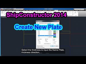 How to Create Plate in ShipConstructor - Shipbuilding Engineer Software