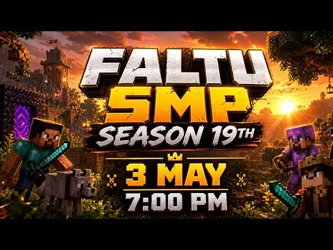 FALTU MC SEASON 19TH LAUNCHING | MINECRAFT LIVE