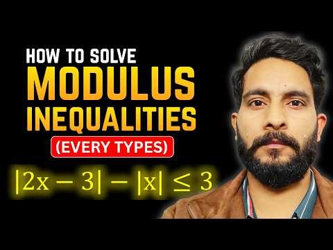 How To Solve Modulus Inequalities (Every Type) | Class 11 | JEE Mains & Advanced