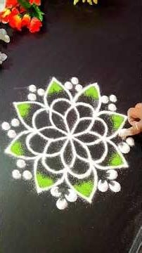 दारासमोर काढण्यासाठी सुंदर सोपी रांगोळी#simplerangoli#easyrangoli #muggulu#kolam#रांगोळी