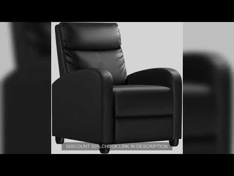 Recliner Chair, Recliner Sofa PU Leather for Adults, Recliners Home Theater Seating with Lumbar Supp