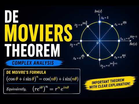 Complex Analysis: de Moivre's Theorem | nth root of Complex Number