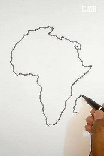 How to Draw Africa Map: Easy Step-by-Step Tutorial for Kids