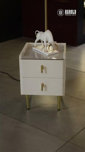 Transform Your Bedroom with the Luxury Feather Glow Bedside Table ✨
