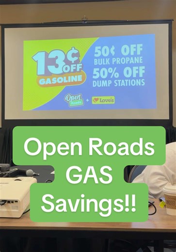 BIG NEWS!! Open Roads just rolled out GAS savings for the VIP members recieve $.13 per gallon. You will need to be part of the @myopenroads VIP program to access the savings. Check out the link in our bio What do you think? Will this help your travel days?