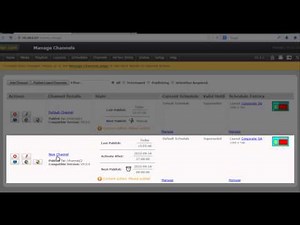 ONELAN CMS Tutorial - 11 ChannelOverview