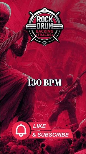 130 BPM Rock Drum Track – Fast and Energetic