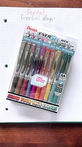 26K views · 371 reactions | Simply writing color names at 4x speed because it’s frequently requested.  ✍ Pentel Energel | Memories By Meyers | Facebook