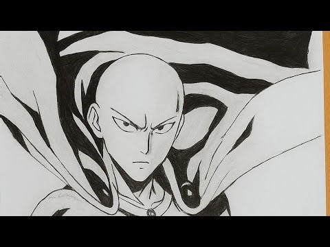 How to Draw Saitama (One Punch Man) ✍️ Easy Step by Step for Beginners
