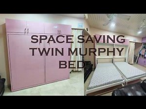 Genius Space-Saving Twin Murphy Bed! Perfect for Small Rooms & Apartments