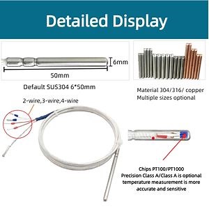 [Hot Item] Low-Cost PT1000 Rtd Probe with 0.1° C Accuracy for HVAC Cold Storage