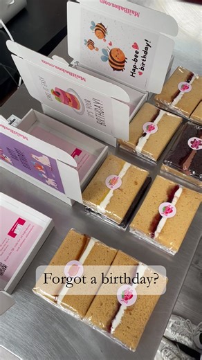 "Meet the easiest way to make someone smile  Choose a fun card, add your message, and we’ll pop in a slice of cake   Wrapped in cute packaging, delivered next-day! ️" | MailBakes | Facebook