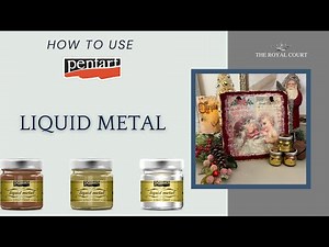 How to use Pentart Liquid Metal Demo Tutorial & 4 Projects