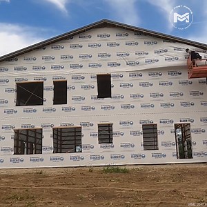 257K views · 1.1K reactions | Installing House Wrap, Doors and Soffit | MR Post Frame | Facebook