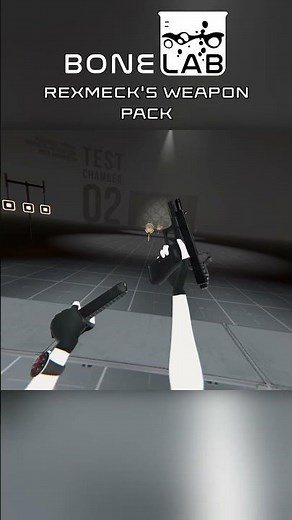 Bonelab Weapon Mod Showcase #shorts - Glock 17 Switch (Rexmeck's Weapon Pack)