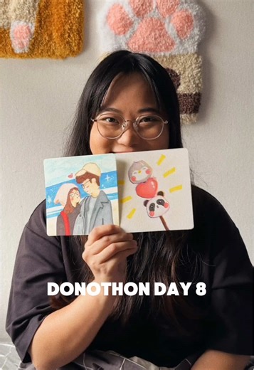 Another day, another two drawings! Barely do human portrait but when I got the request for angled face position I was so worried I’d mess up 😵 somehow the style also kinda changed HAHAHA. Never really done backgrounds, but the beach bg attempt turned out decent enough 🥲 The animal and heart dango stick was such a creative request as well!! I had fun with them, taking the chance to try a different approach for the outline which took longer but interesting outcome! 😀 Fun times hehehehehehehhehe