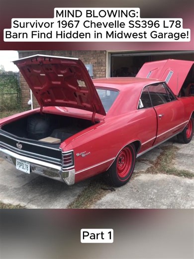 107K views · 2.4K reactions | MIND BLOWING: Survivor 1967 Chevelle SS396 L78 Barn Find Hidden in Midwest Garage! (Part 1) #barnfind #abandonedcar | Abandoned Cars | Facebook