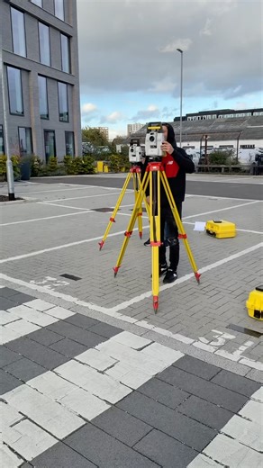 Total Station setting out in construction training