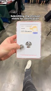 Submitting my thnickle at the FUN Show Thanks for taking good care of my coin @pcgs #funshow #coinshow #thnickle #coins #pcgs | Premier Rare Coins
