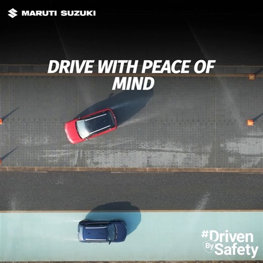 537K views · 3.8K reactions | Our traction control system helps maintain grip in slippery conditions, giving you peace of mind behind the wheel. Drive with confidence. #MarutiSuzuki #DrivenBySafety | Maruti Suzuki | Facebook