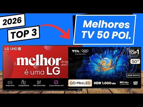 👉TOP 3- Qual a Melhor TV 50 Polegadas em 2026 Uma é MUITO Superior!