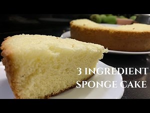How to make Sponge cake without Oven/ Egg cake/ 3 ingredient Simple recipe