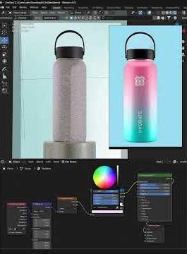 Gradient Material in Blender.