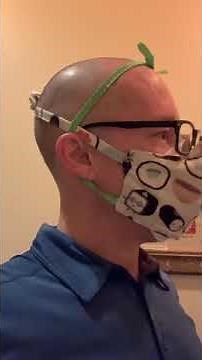 Most comfortable way to wear an N95 mask, even with glasses.