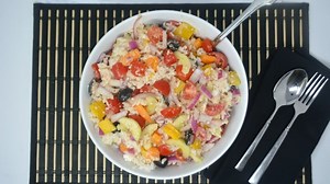 Mediterranean Rice Salad