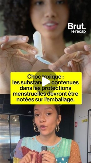 Brut. on Instagram: "IL EST 20H. Les fabricants des protections hygiéniques doivent désormais détailler la composition et les possibles effets indésirables de leurs produits. @canellesab récap."