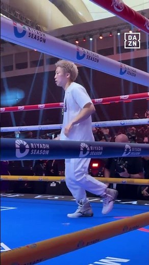 Naoya Inoue shows off EPIC movement as he checks the ring before Alan Picasso fight