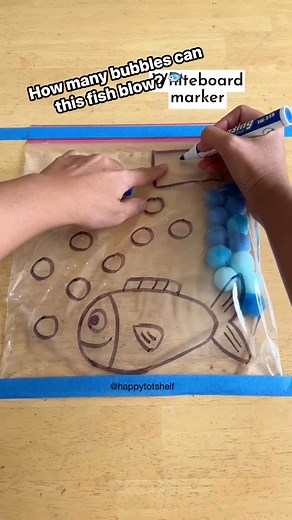 1.5M views · 2.9K reactions | This mess-free sensory bag activity is a fun way for little ones to practise counting and number recognition - just push the pom-poms into the bubbles as you count! Great for building number sense and fine motor skills too!  Follow @happytotshelf for more playful learning ideas!#CountingWithKids #SensoryBagFun #OceanThemeActivities #HandsOnLearning | Happy Tot Shelf - Raising Happy Learners | Facebook