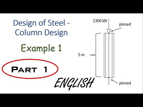 Column Design Worked Example 1 - Eurocode 3 - Design of Steel - PART 1
