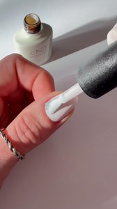 Fresh, airy, and effortlessly cool ☁️ This look brings Pantone’s Cloud Dancer to life on your nails 💅 | CND - Creative Nail Design