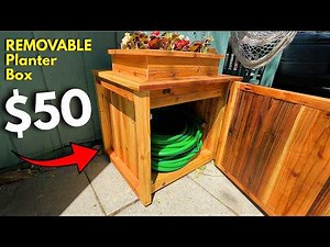 How To Build Simple Garden Hose Storage Under $50!