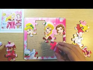 Disney Princess Christmas Jigsaw Puzzle! 🎄 Cinderella, Belle & Aurora Holiday Fun