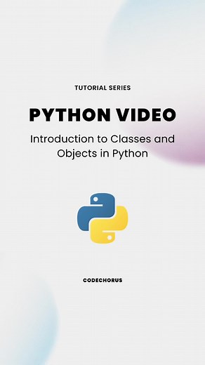 ✨Python Object-Oriented Programming: Exploring Objects and Classes Unlock the power of Python's object-oriented programming (OOP) with this concise video. Discover the essence of objects, classes, and inheritance, as we guide you through the fundamentals. Gain the ability to organize code, promote code reuse, and build complex systems effortlessly. Elevate your Python skills today! #python #coding #programming #pythontips #pythontricks #pythonprogramming #pythonbasics