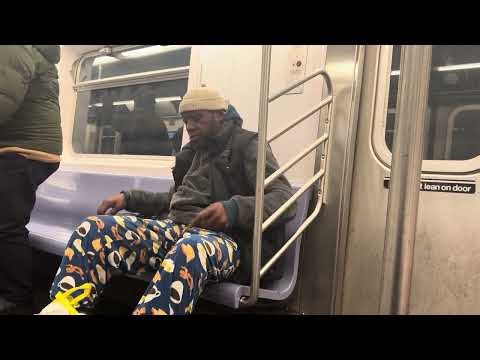 Men smoking in the train 4 #mta