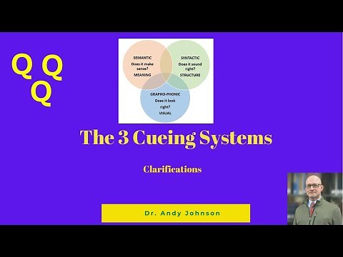 The 3 Cueing Systems for Reading: Clarifications